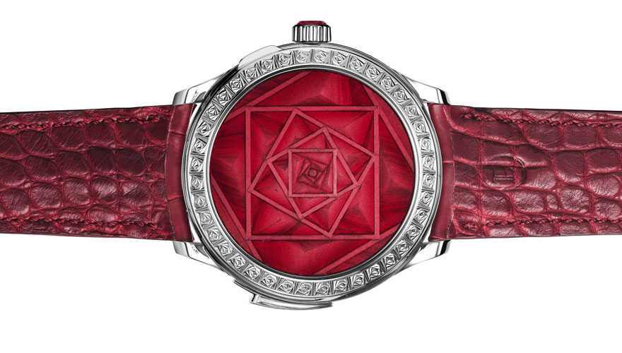 Parmigiani Fleurier "Collezione Les Roses Carrées Grand Feu Rosa Mystica"