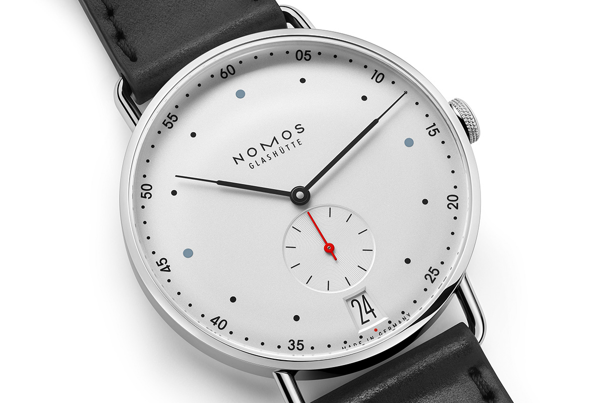 NOMOS Glashütte मेट्रो 38 दिनांक