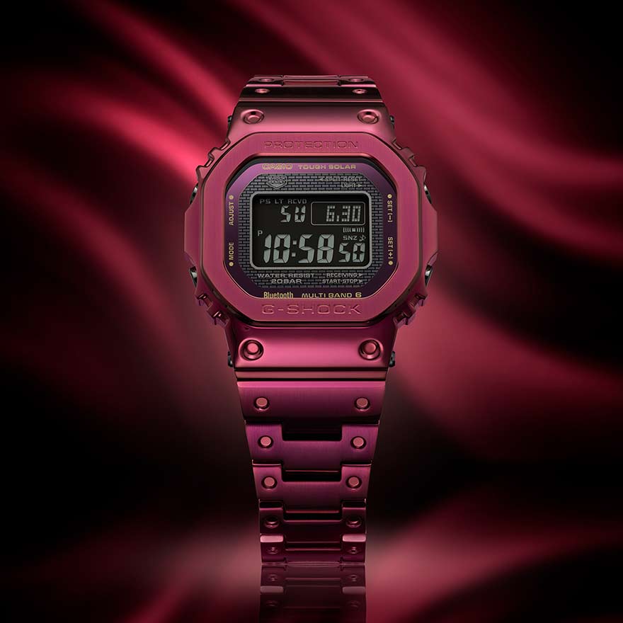 G-SHOCK、フルメタルコレクションを深みのあるボルドーカラーの「GMW-B5000RD-4」で拡張 |  高級腕時計専門誌クロノス日本版[webChronos]
