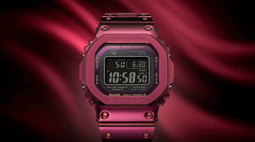 CASIO G-SHOCK GMW-B5000RD-4JF 電波ソーラーボルドー