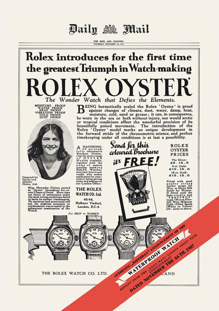 ロレックス 広告