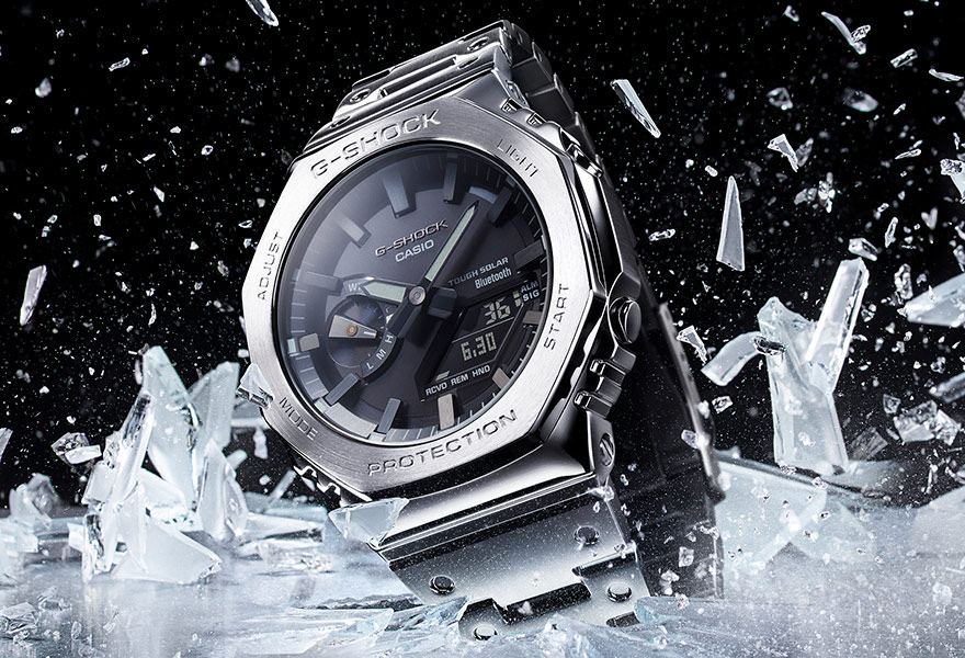 G-SHOCKの人気作、2100シリーズがフルメタル化！ 新作「GM-B2100」3