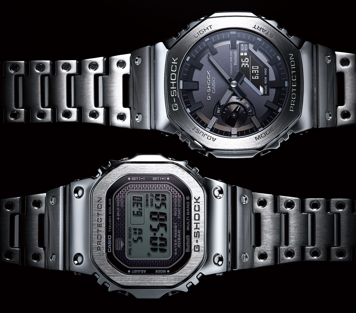 G-SHOCK フルメタルで武装したふたつのマスターピース「GMW-B5000」「GM-B2100」  高級腕時計専門誌クロノス日本版[webChronos]