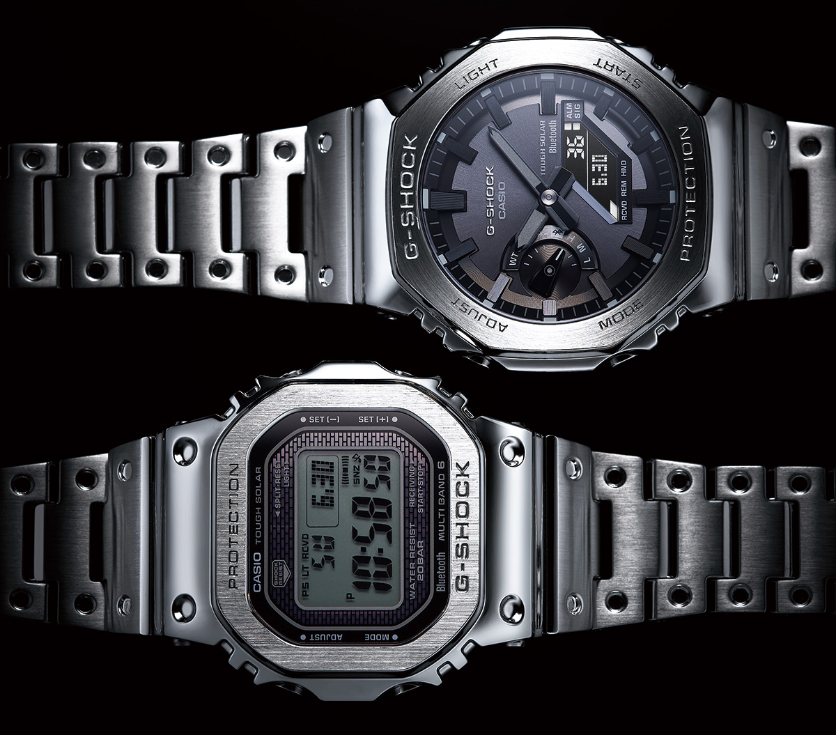 G-SHOCK フルメタルで武装したふたつのマスターピース「GMW-B5000