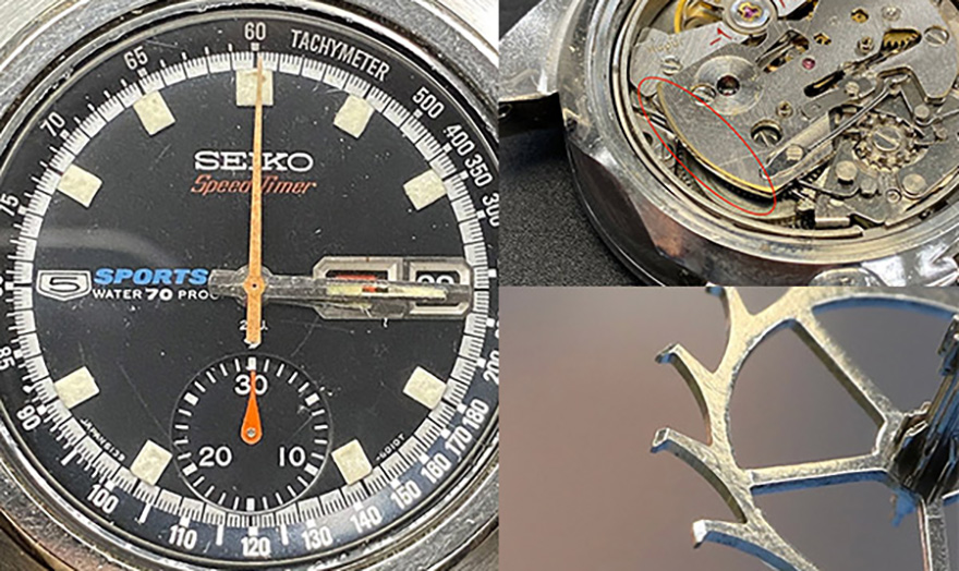 時計修理は挑戦の連続。セイコーの歴史的名機、スピードタイマーの修理