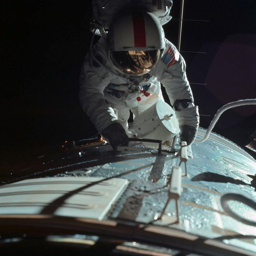 アポロ17号のミッションでのロナルド・エヴァンス