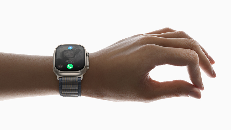 Apple Watch Ultra 2 ダブルタップ機能