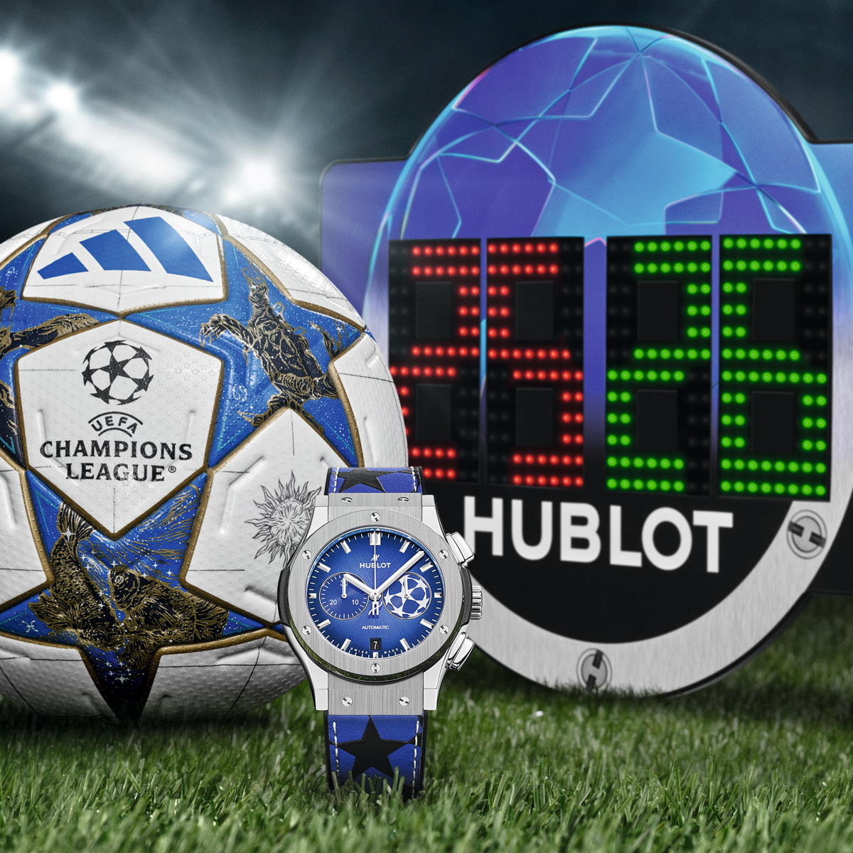ウブロ ラシック・フュージョン クロノグラフ UEFA チャンピオンズリーグ チタニウム