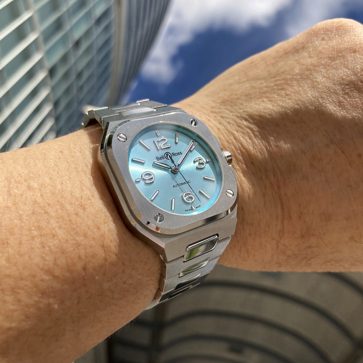 ベル&ロス「BR-05 36mm Ice Blue Steel」