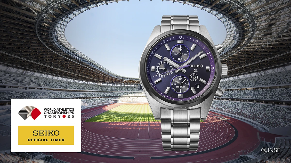 スピードタイマー GPSソーラー デュアルタイム・クロノグラフ 東京2025世界陸上記念限定モデル