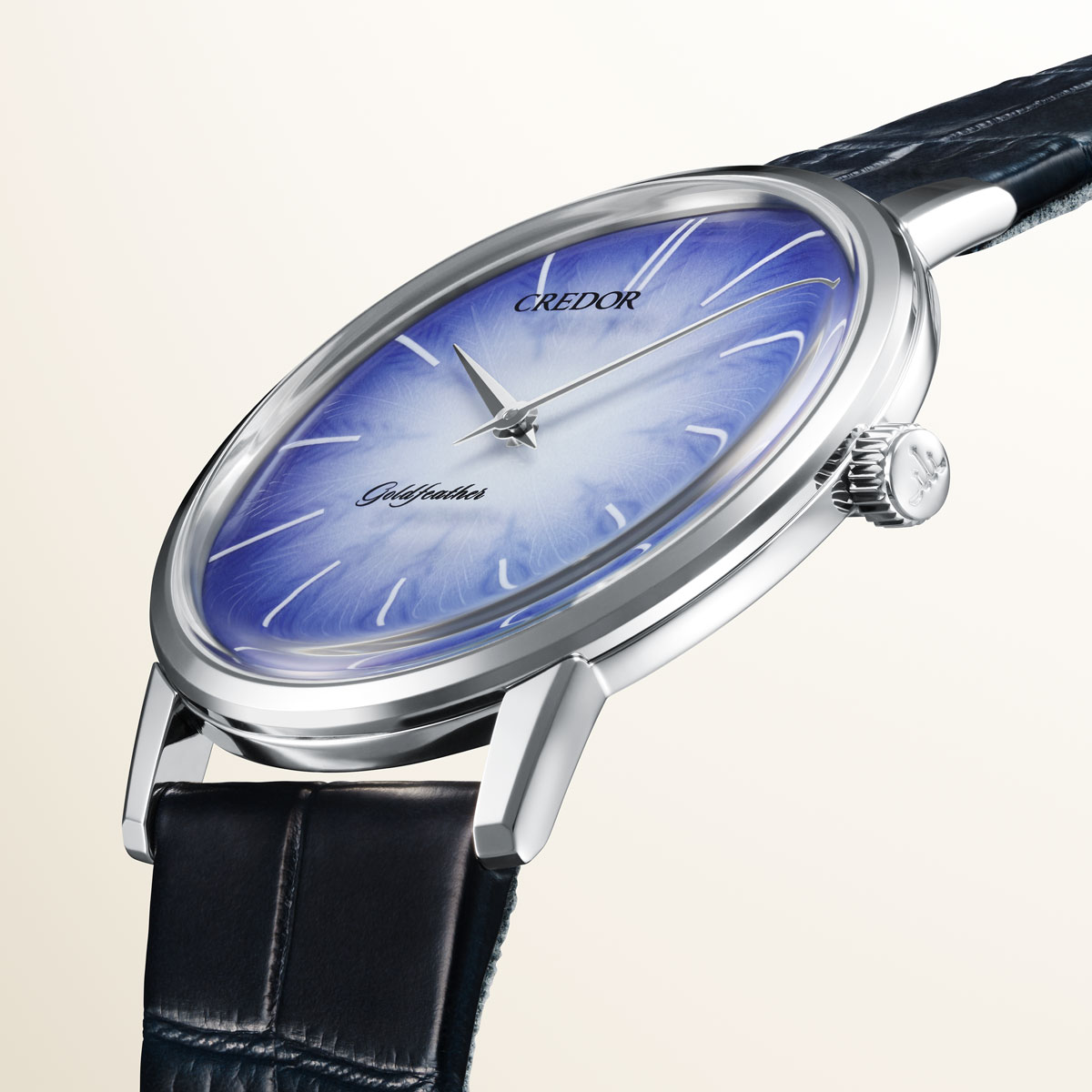 クレドール ゴールドフェザー 伊万里鍋島焼ダイヤル限定モデル