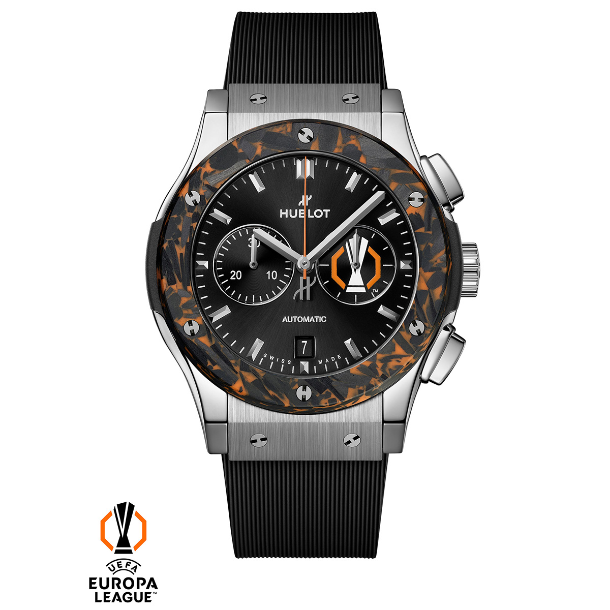 ウブロ クラシック フュージョン クロノグラフ UEFA ヨーロッパリーグ チタニウム カーボン