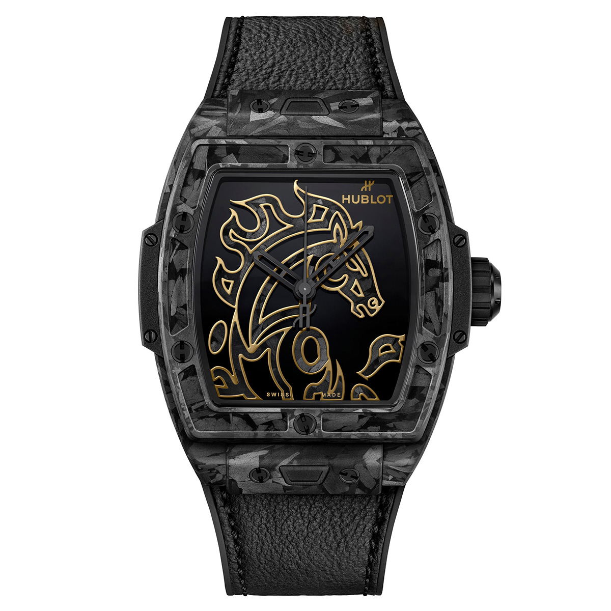 ウブロ スピリット オブ ビッグ バン イヤーオブホース フロステッドカーボン