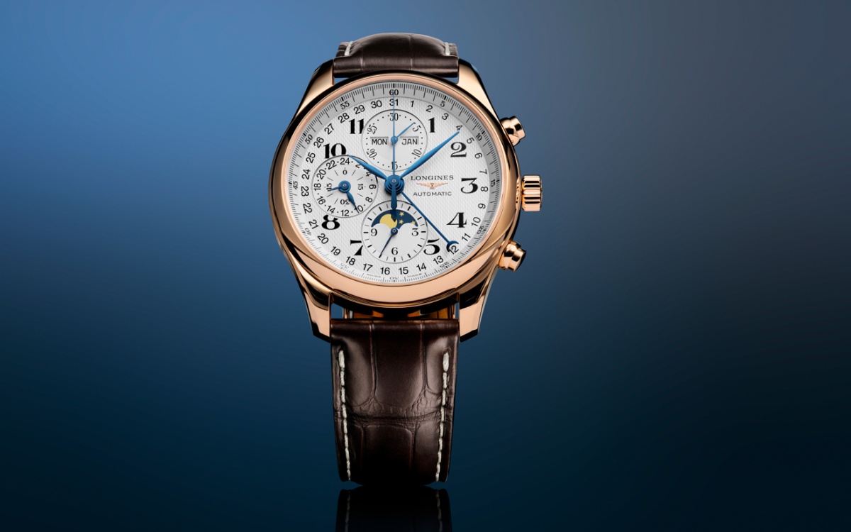ロンジン マスターコレクション クロノグラフ ムーンフェイズ