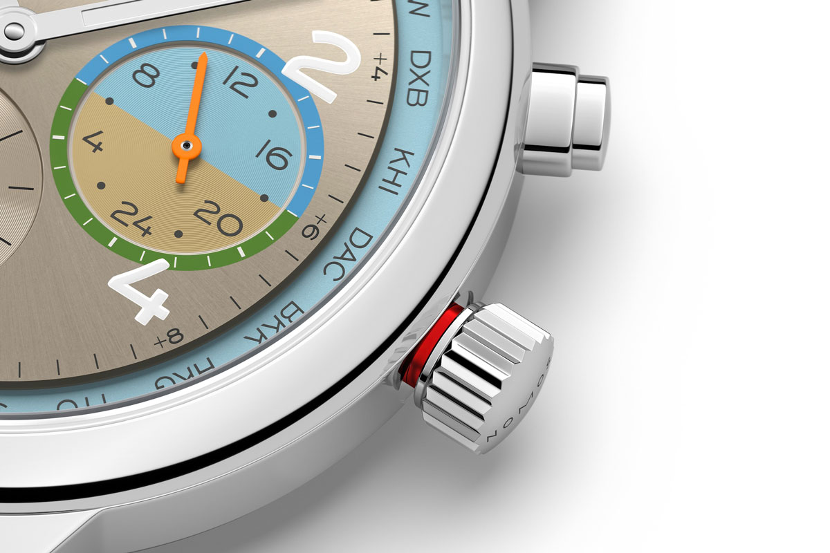 ノモス グラスヒュッテ クラブスポーツ ネオマティック ワールドタイマー