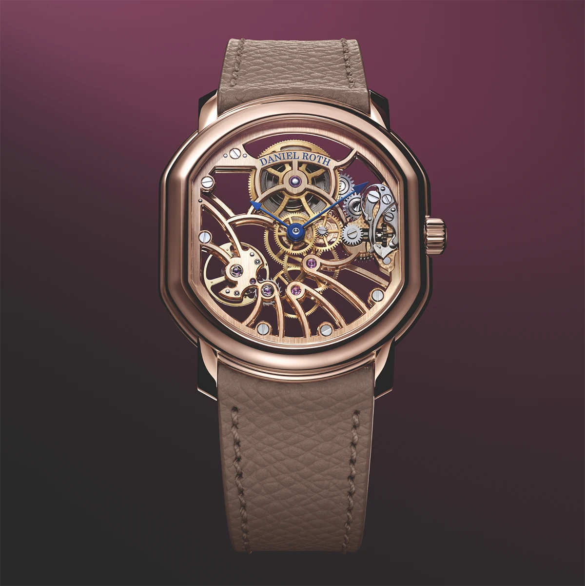 ダニエル・ロート「エクストラ プラット ローズゴールド スケルトン」