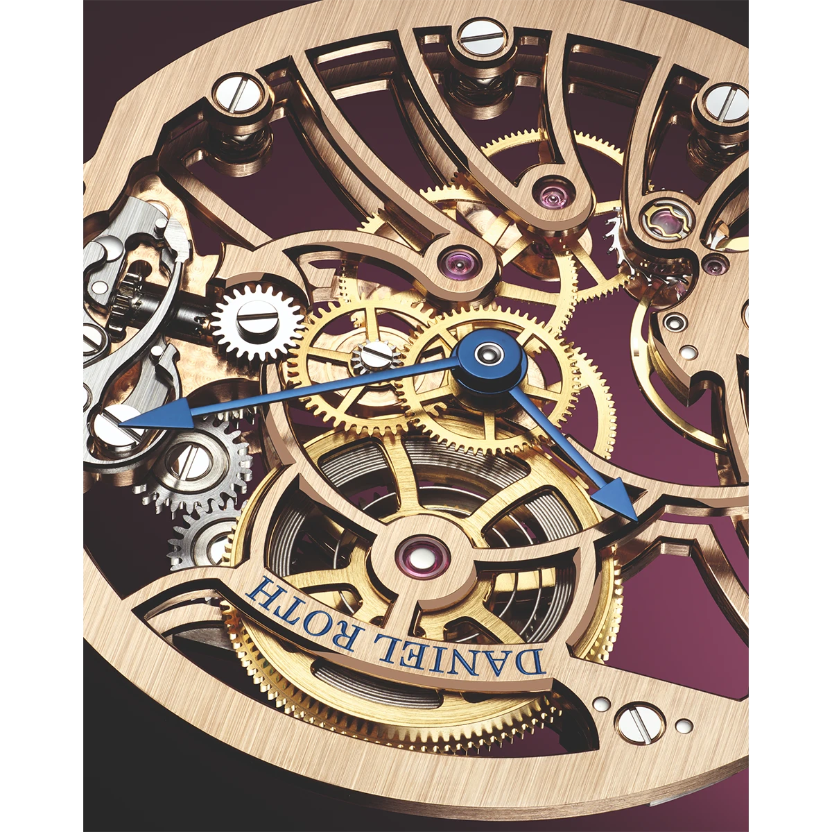 ダニエル・ロート「エクストラ プラット ローズゴールド スケルトン」