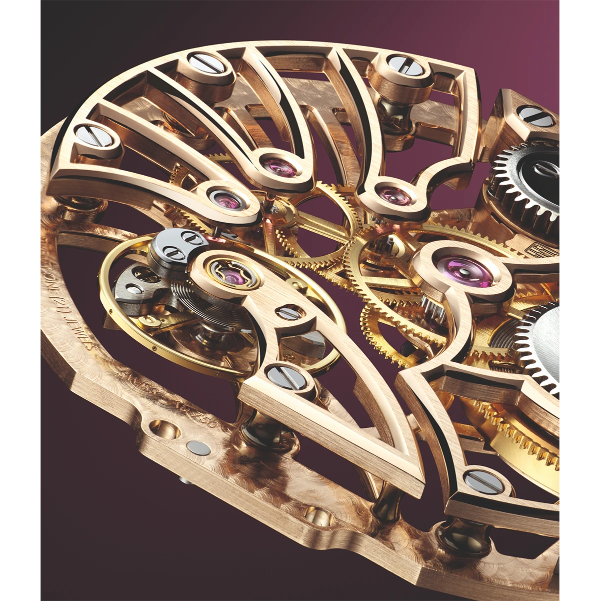 ダニエル・ロート「エクストラ プラット ローズゴールド スケルトン」