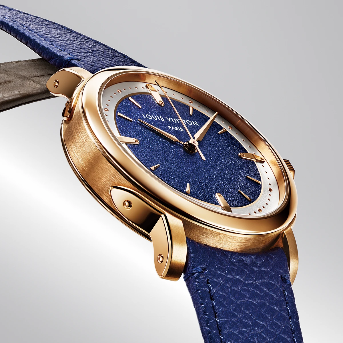 ルイ・ヴィトン「エスカル オトマティック ローズゴールド ブルー」