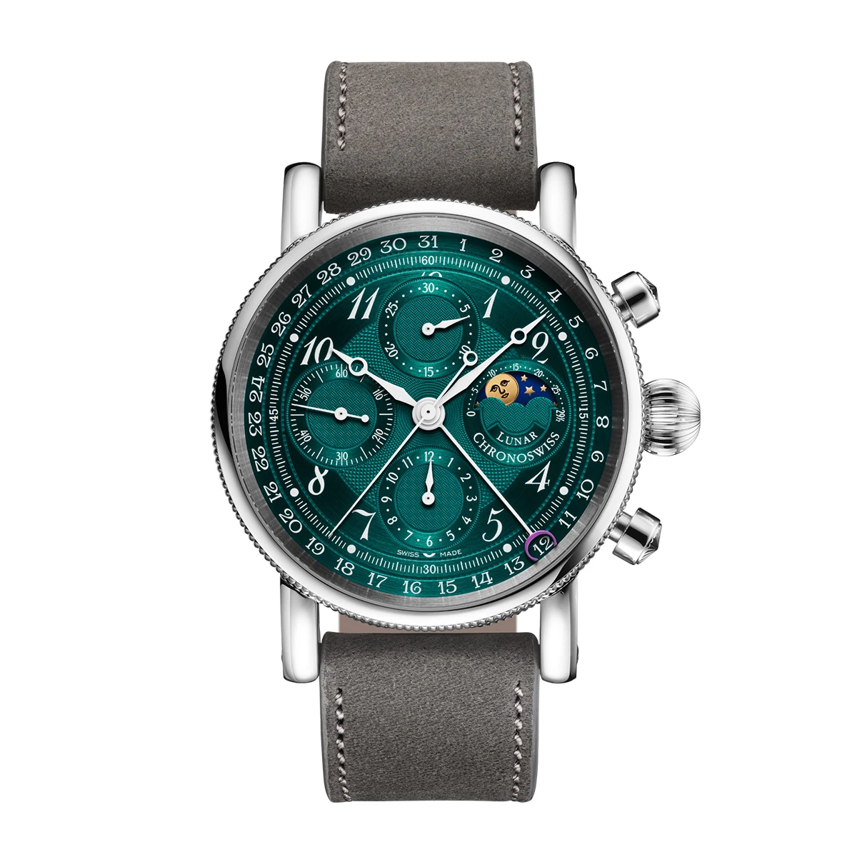 クロノスイス ルナ クロノグラフ オーロラ