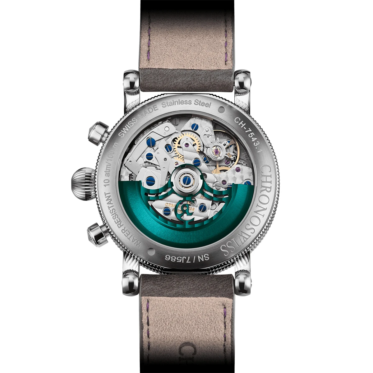 クロノスイス ルナ クロノグラフ オーロラ