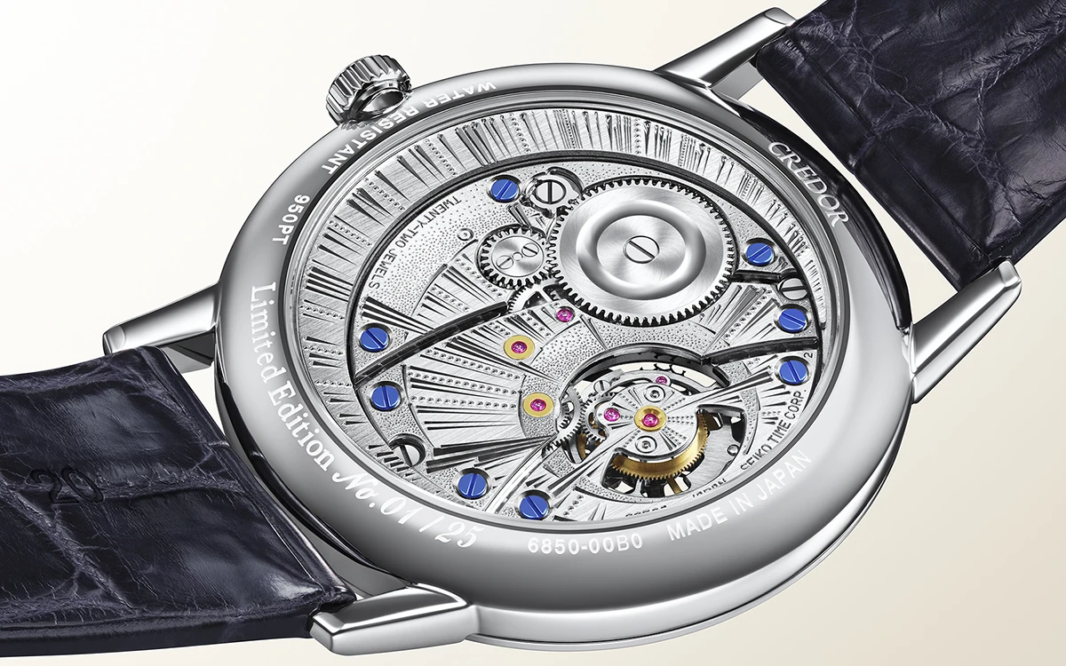 クレドール「ゴールドフェザー トゥールビヨン 彫金 限定モデル」Ref.GBCF997