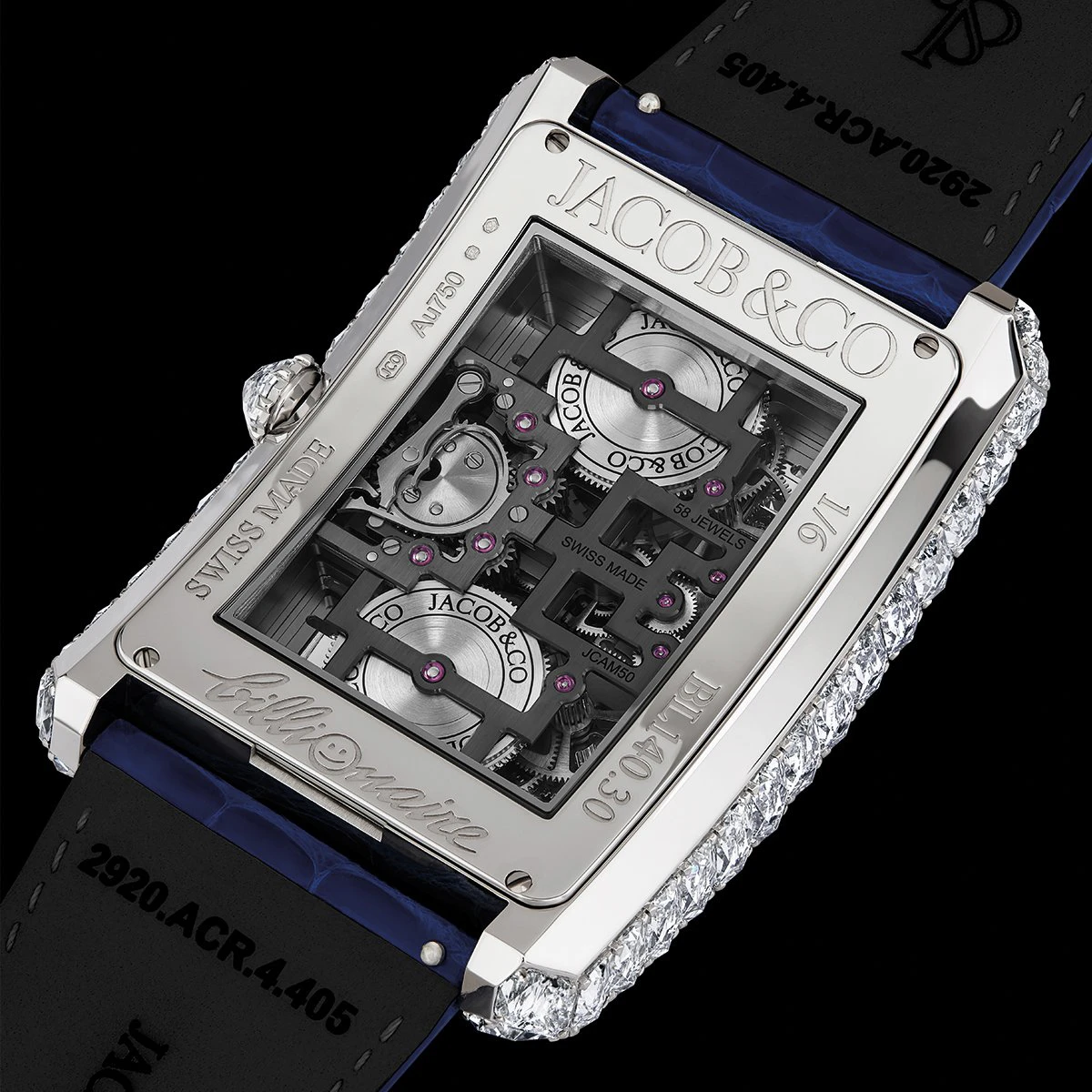 ジェイコブ&コー「ビリオネア ダブル トゥールビヨン エンジェルカット」