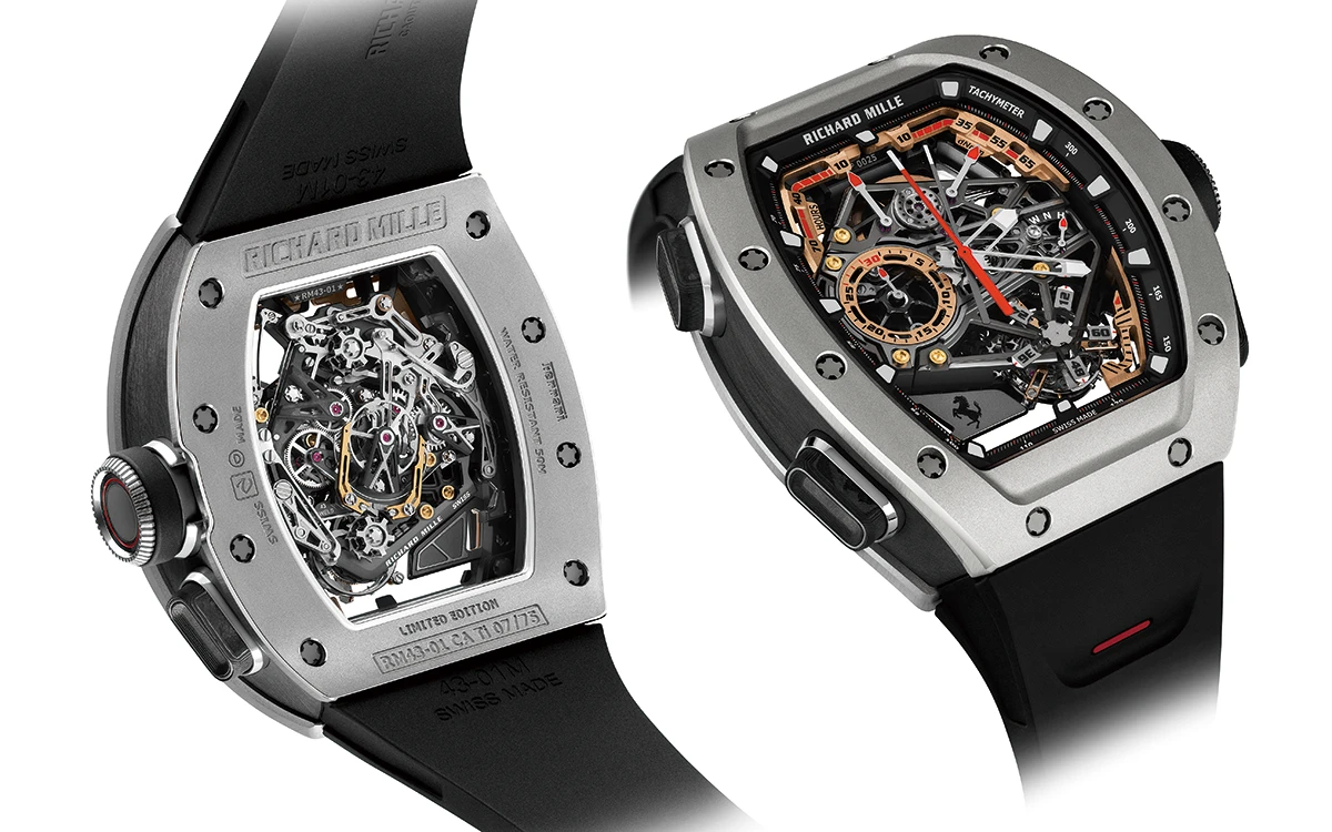 リシャール・ミル「RM 43-01 トゥールビヨン スプリットセコンドクロノグラフ フェラーリ」