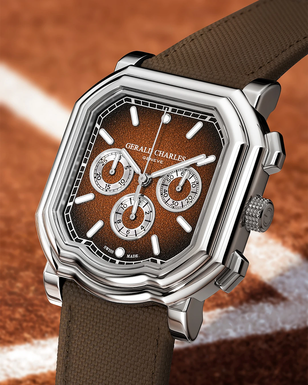 ジェラルド・チャールズ「マエストロ3.0クロノグラフ クレイ」Ref.GC3.0-SSPS-08GR-RSVC_DLE