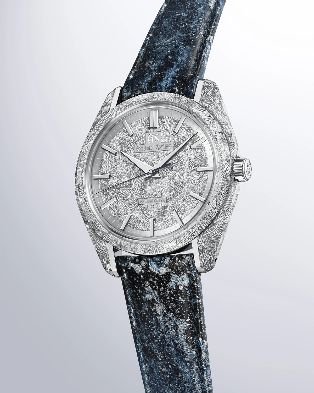 グランドセイコー「Masterpiece Collection 手巻スプリングドライブ 彫金 限定モデル」Ref.SBGZ011