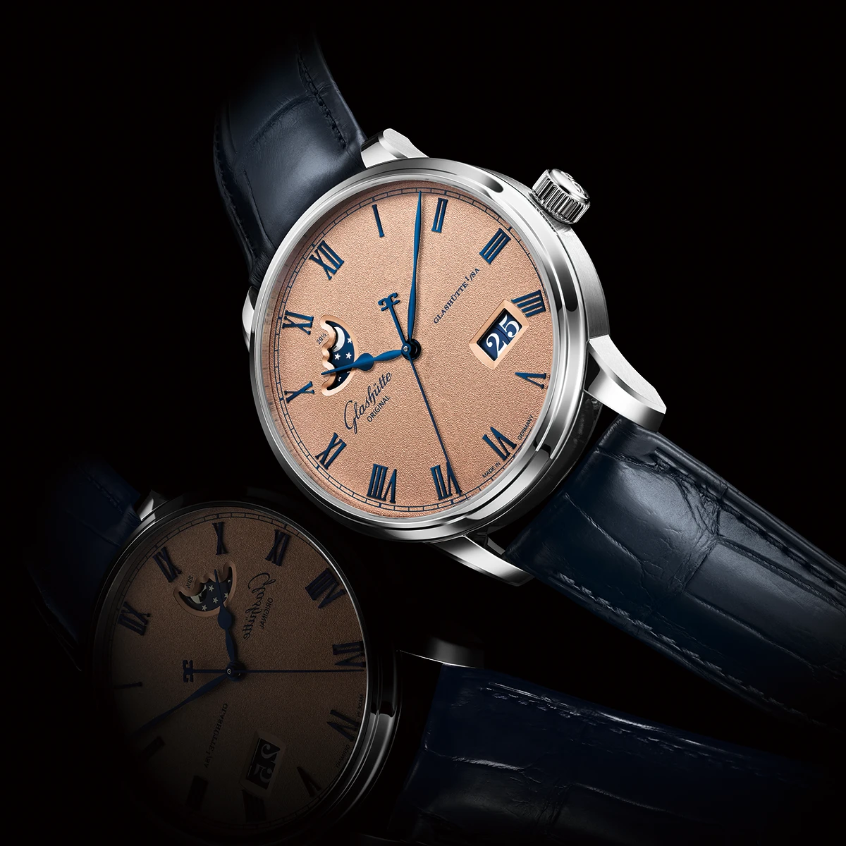 グラスヒュッテ・オリジナル「セネタ・エクセレンス・パノラマデイト・ムーンフェイズ」