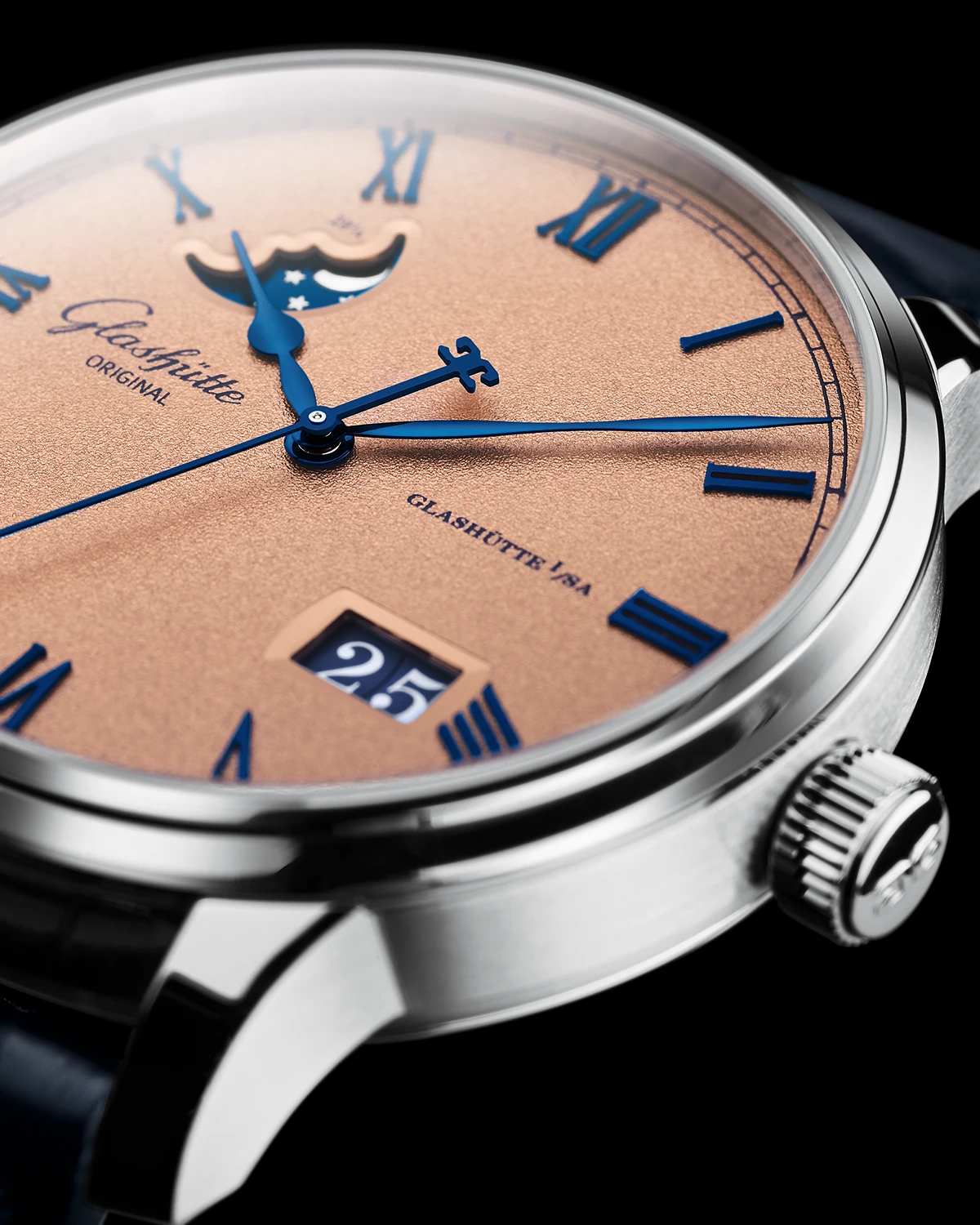 グラスヒュッテ・オリジナル「セネタ・エクセレンス・パノラマデイト・ムーンフェイズ」