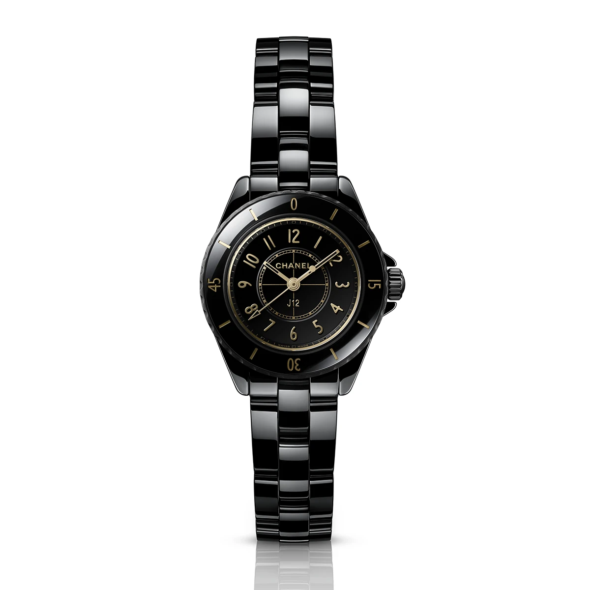 シャネル「J12 GOLDEN BLACK 28MM」