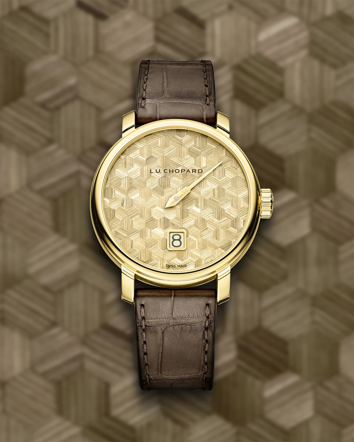 ショパール「L.U.C クアトロ スピリット 25 - ストロー マルケトリー エディション」Ref.161977-0003