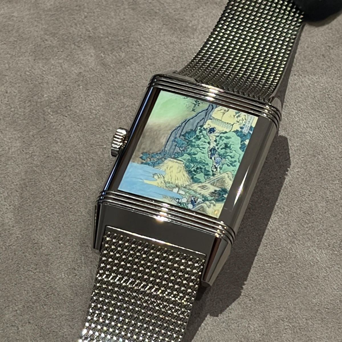 ジャガー・ルクルト」　レベルソ・トリビュート・エナメル 葛飾北斎 諸国瀧巡りシリーズ」