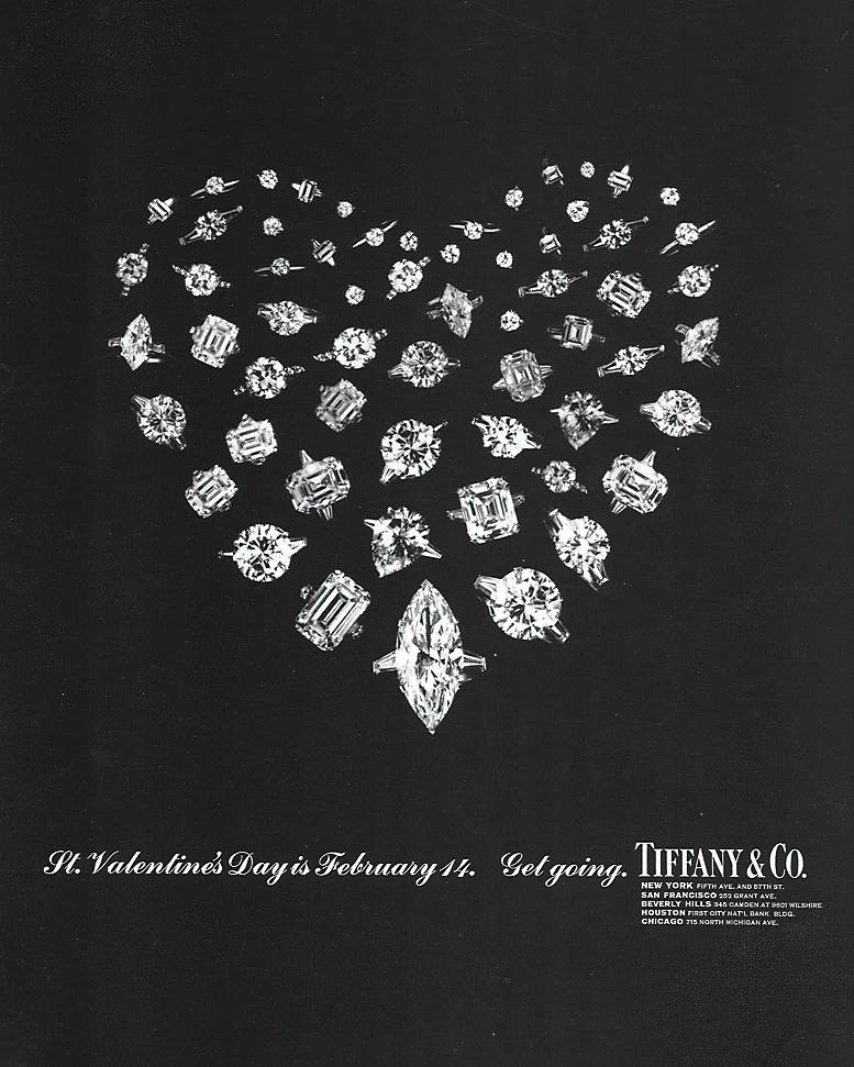 1960年代のティファニーのヴィンテージ広告