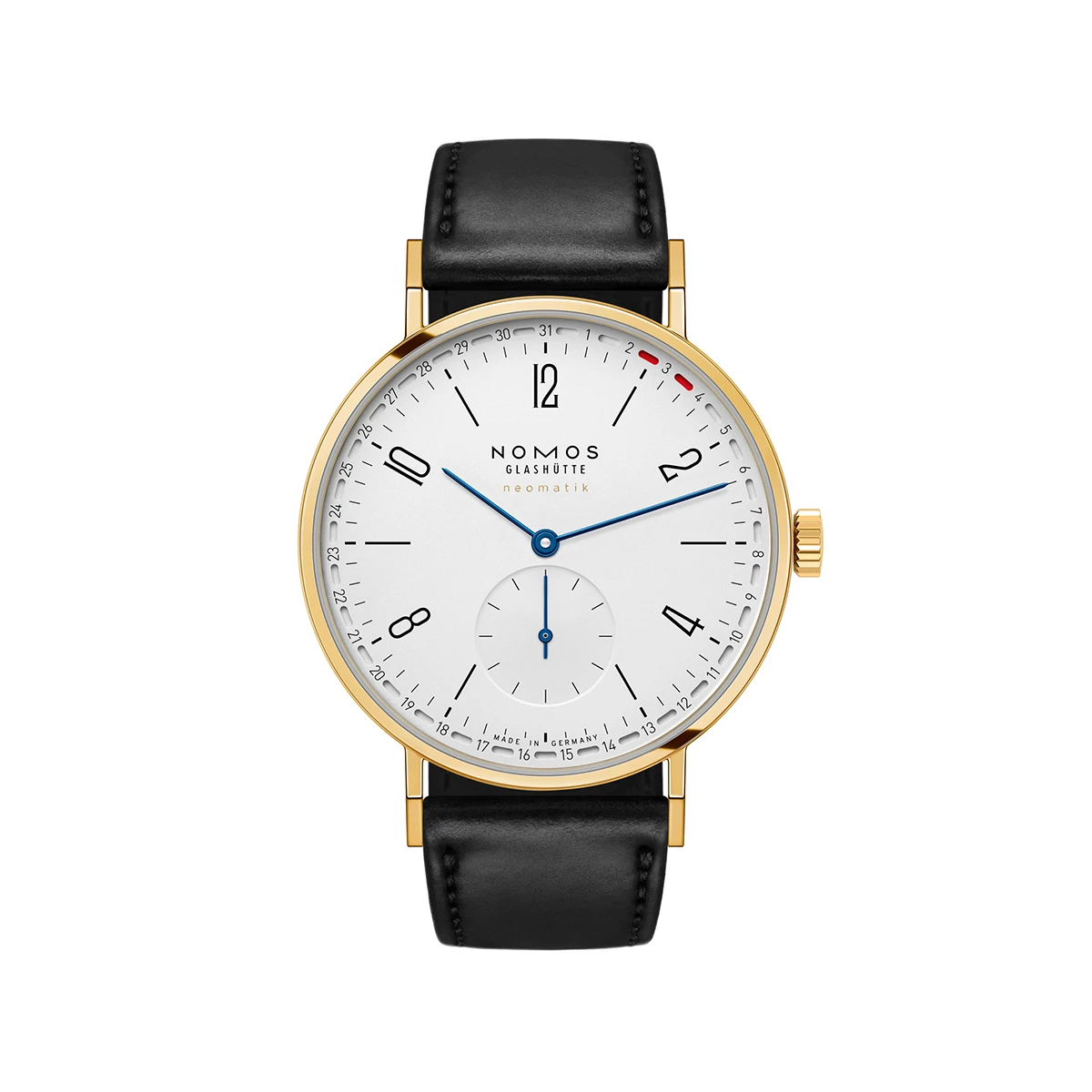 ノモス グラスヒュッテ「タンジェント ゴールド ネオマティック 38 アップデイト」Ref.195