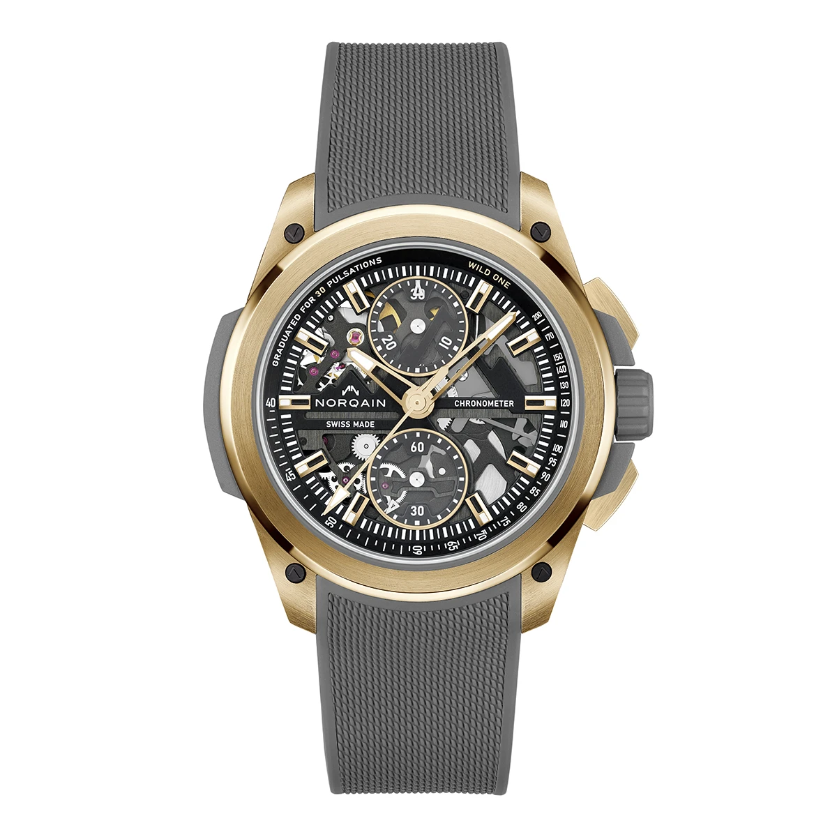 ノルケイン「ワイルドワン スケルトン クロノ レッドゴールドリミテッドエディション」