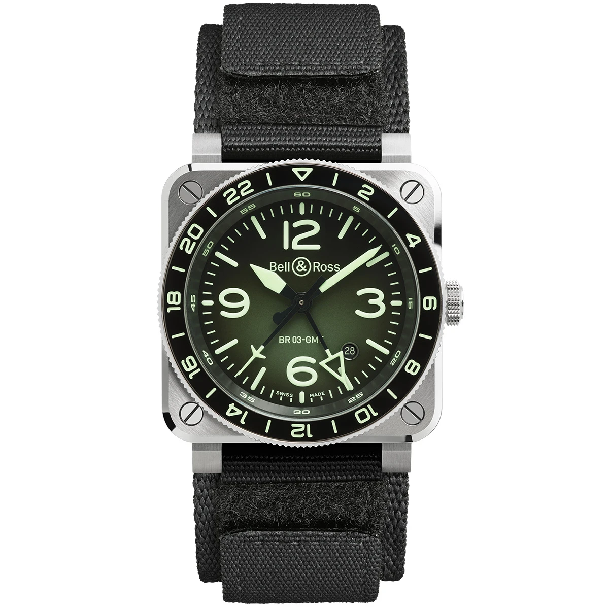 ベル&ロス BR-03 GMT グリーン ラム