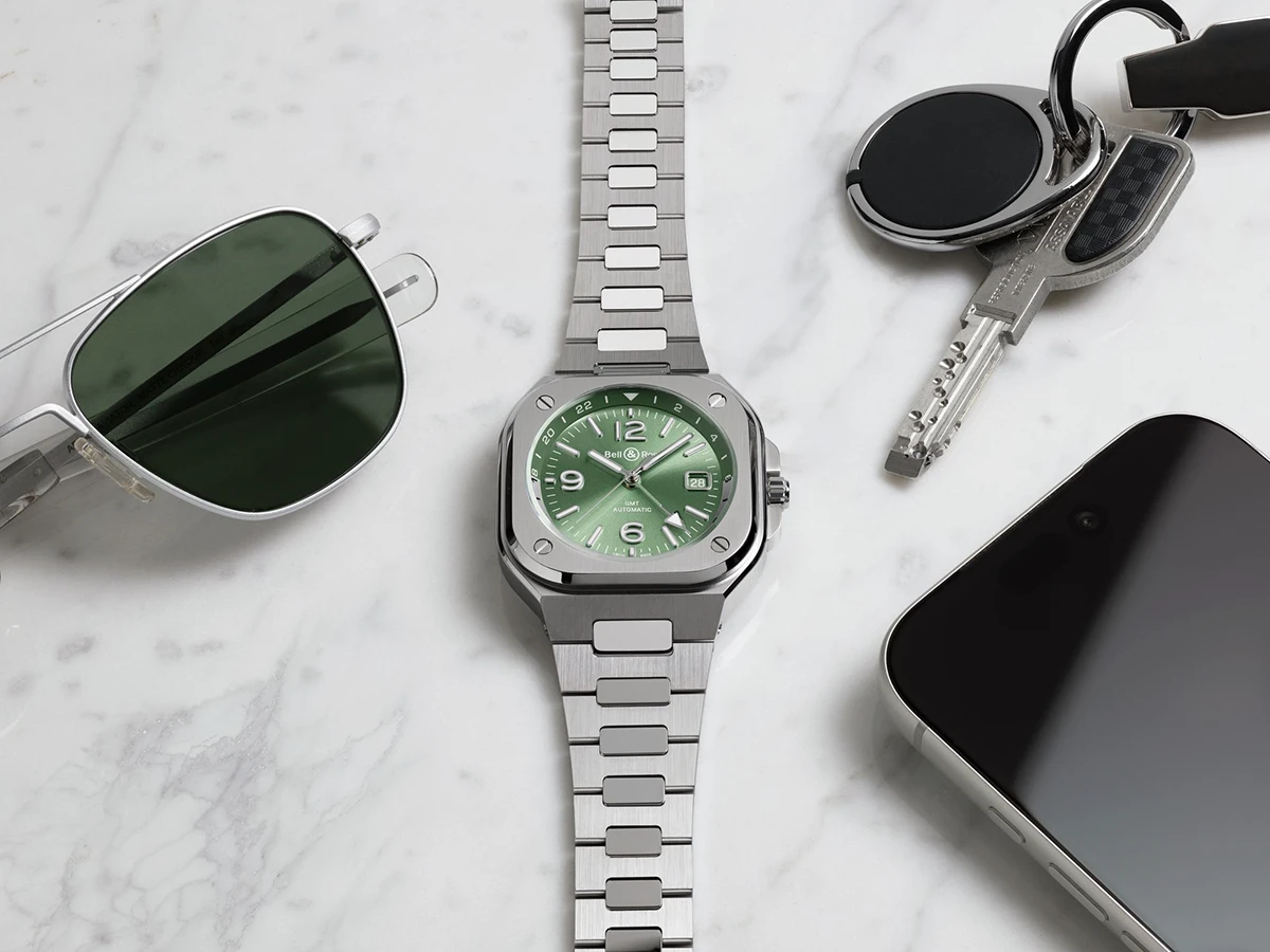 ベル&ロス「BR-05 GMT GREEN STEEL」