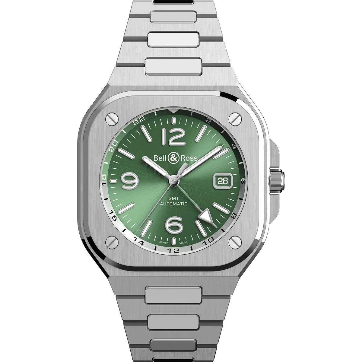 ベル&ロス「BR-05 GMT GREEN STEEL」