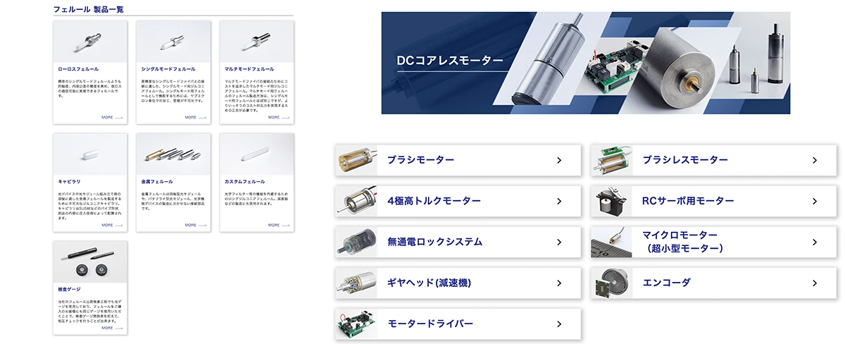 Orbray製品一覧