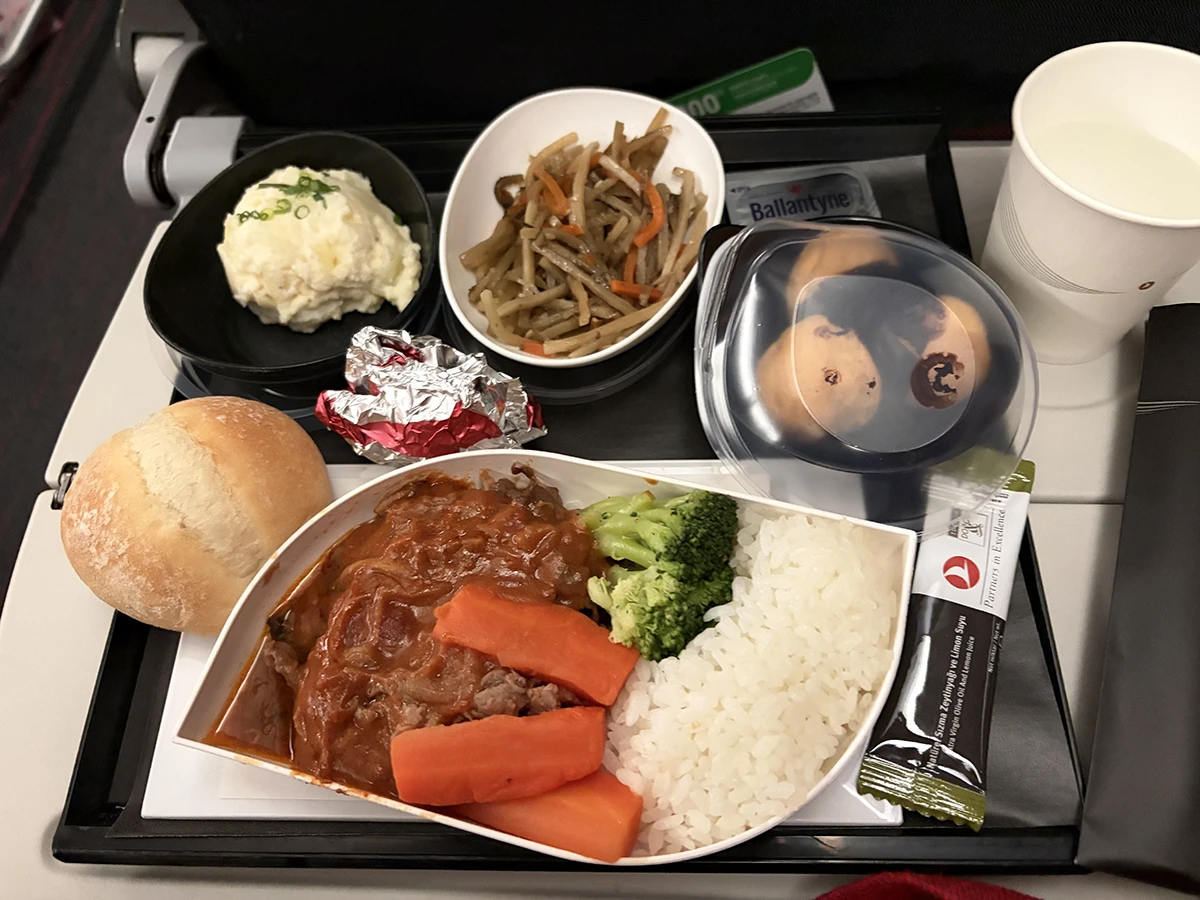 ターキッシュエアの機内食