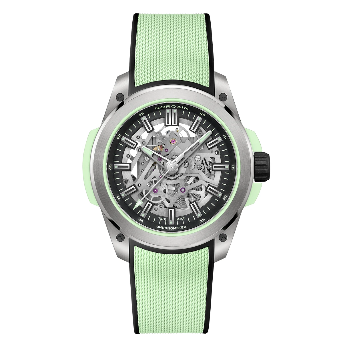 ノルケイン「ワイルド ワン スケルトン チタニウム 42mm」